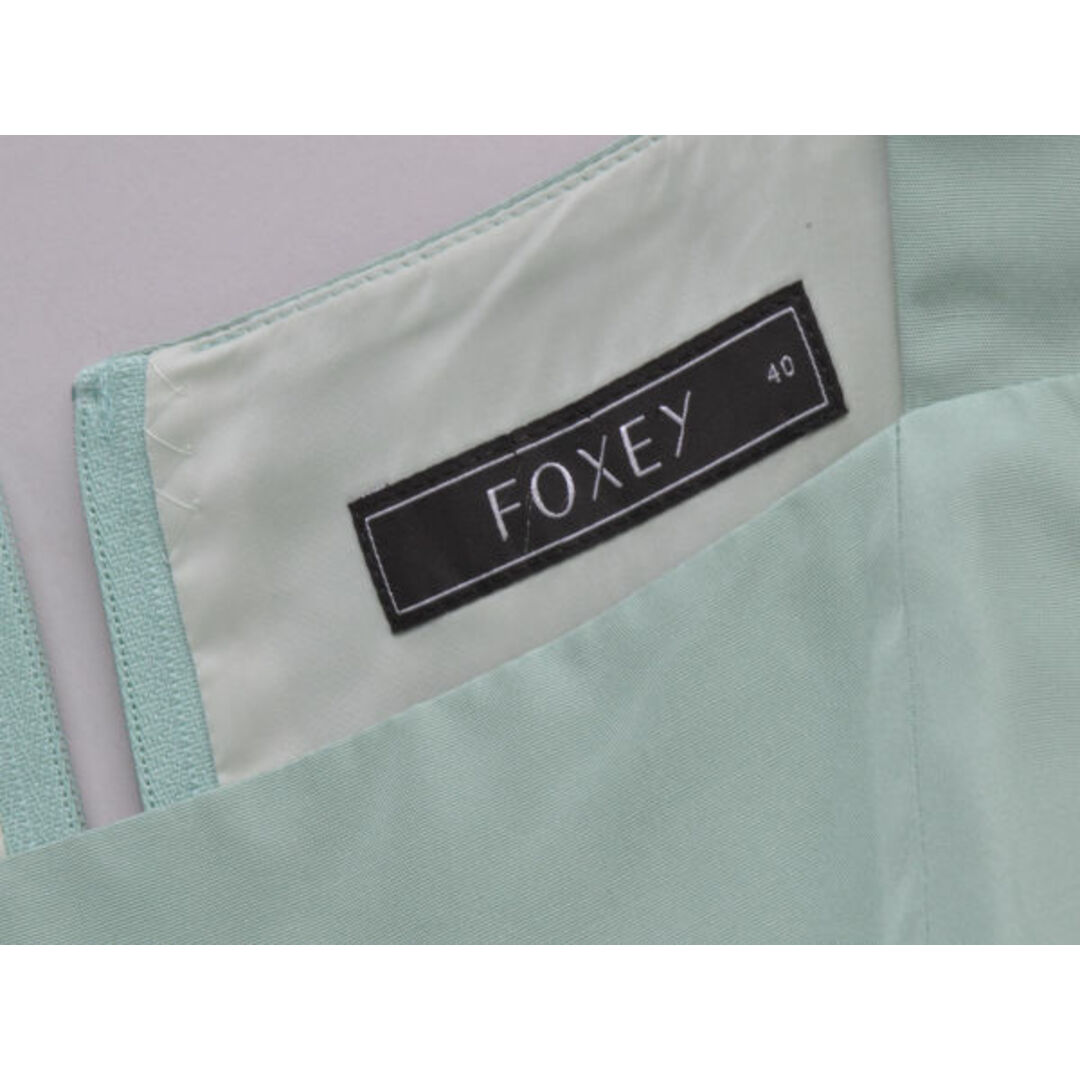FOXEY(フォクシー)のフォクシー FOXEY シルク ワンピース 40サイズ グリーン レディース j_p F-L6923 レディースのワンピース(ミニワンピース)の商品写真