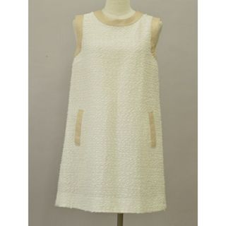 フォクシー(FOXEY)のフォクシーブティック FOXEY BOUTIQUE ワンピース/ドレス Dress(Coquille) ピーチ 38サイズ オフホワイト レディース j_p F-L6936(ミニワンピース)