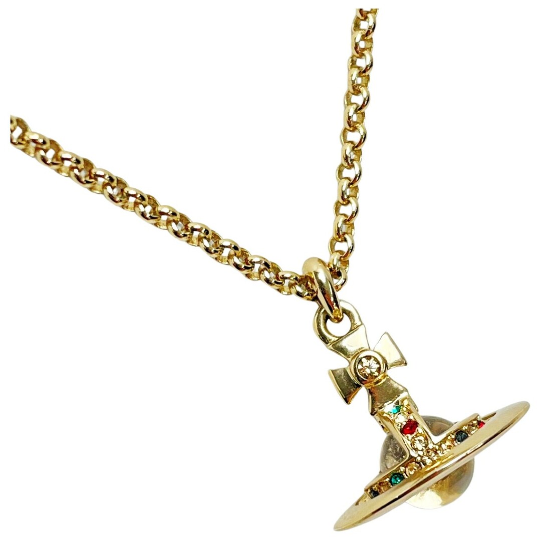 Vivienne Westwood(ヴィヴィアンウエストウッド)の☆☆Vivienne Westwood ヴィヴィアン・ウエストウッド ネックレス ゴールド オーブ GP レディース アクセサリー 箱・布袋有 レディースのアクセサリー(ネックレス)の商品写真