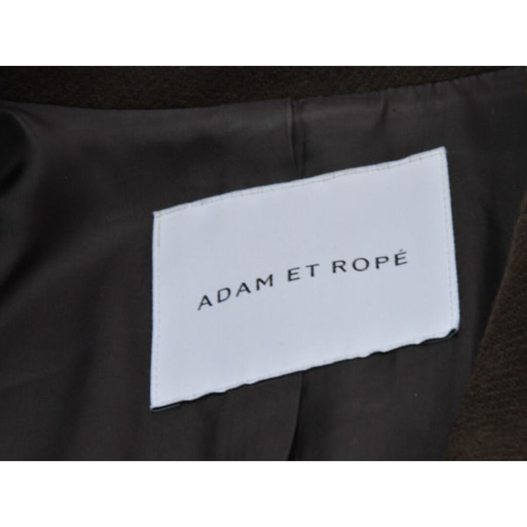 AER ADAM ET ROPE(アダムエロペ)のアダムエロペ ADAM ET ROPE' チェスターコート ウール 36サイズ ダークブラウン レディース j_p F-L6938 レディースのジャケット/アウター(ロングコート)の商品写真