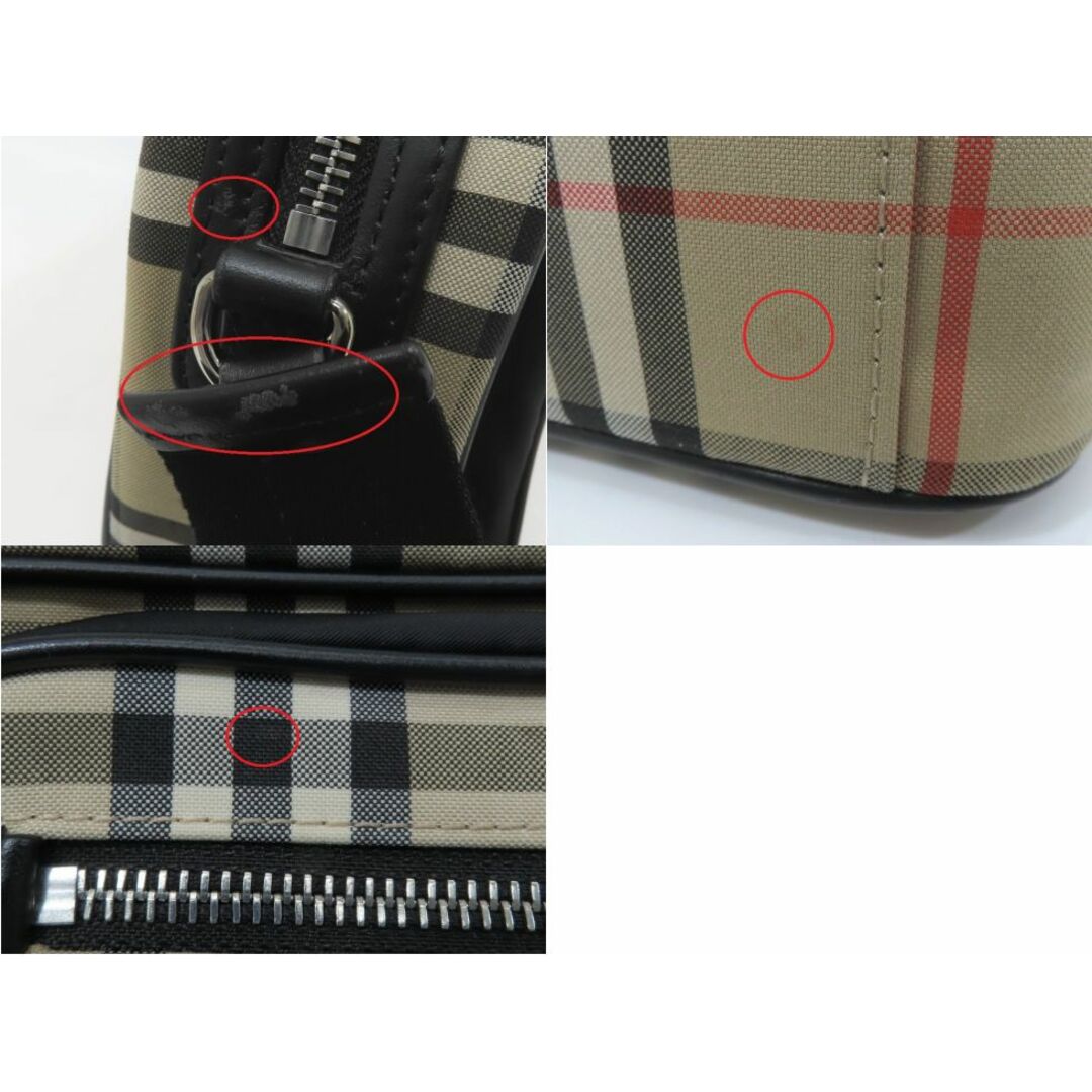 BURBERRY(バーバリー)の【新着】バーバリー 8010152 キャンバス×レザー ベージュチェック/ブラック ヴィンテージ チェック クロスバッグ ショルダーバッグ【池袋店】【中古】 メンズのバッグ(ショルダーバッグ)の商品写真