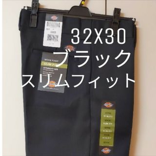 ディッキーズ(Dickies)の新品 32x30 BK スリムフィット ワークパンツ ディッキーズ ブラック(ワークパンツ/カーゴパンツ)