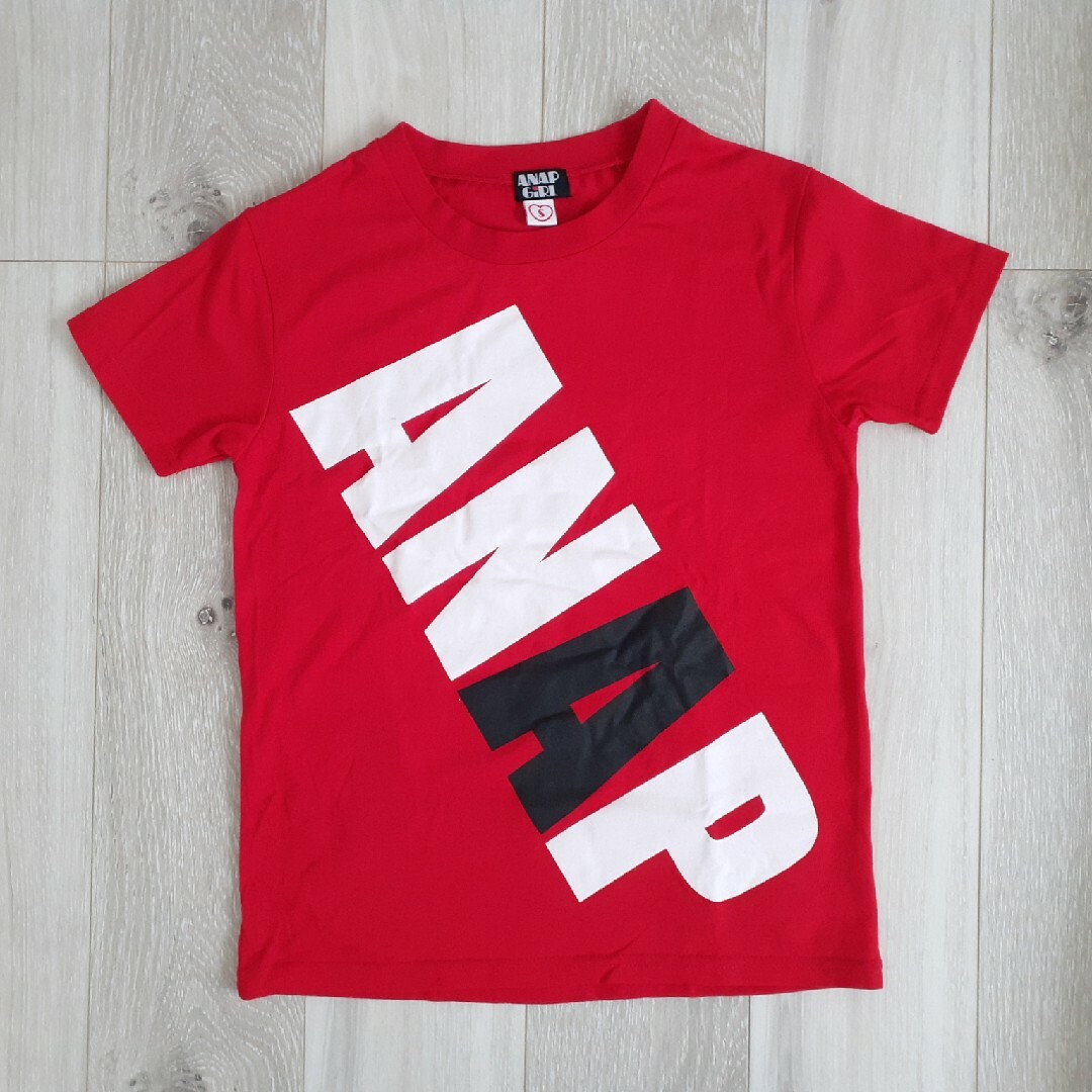 ANAP GiRL(アナップガール)のANAP GIRL BIGロゴプリントTシャツ キッズ/ベビー/マタニティのキッズ服女の子用(90cm~)(Tシャツ/カットソー)の商品写真