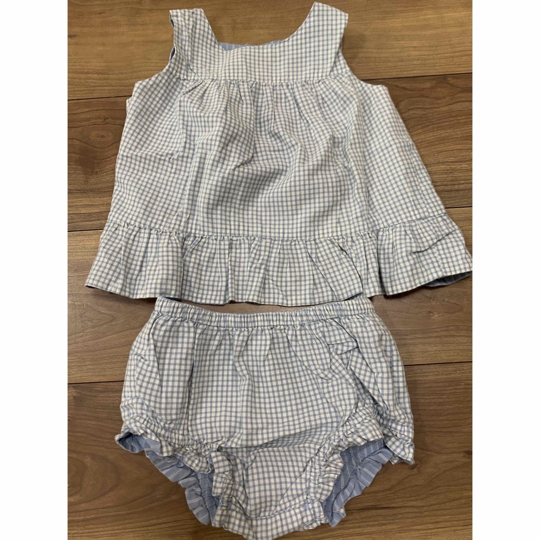 babyGAP(ベビーギャップ)のbabyGAP 3点セット　セットアップ　ロンパース　80cm キッズ/ベビー/マタニティのベビー服(~85cm)(ワンピース)の商品写真