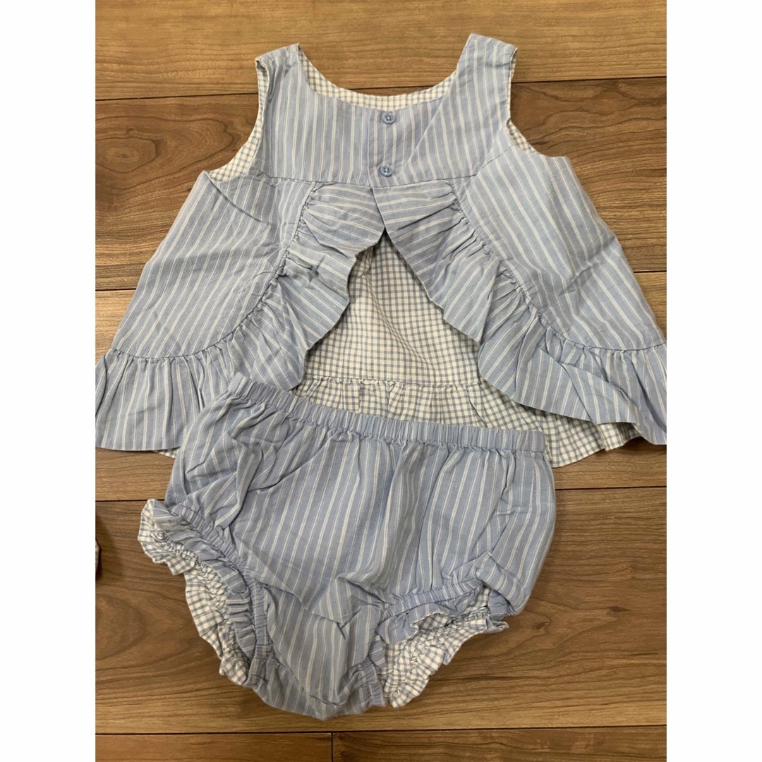 babyGAP(ベビーギャップ)のbabyGAP 3点セット　セットアップ　ロンパース　80cm キッズ/ベビー/マタニティのベビー服(~85cm)(ワンピース)の商品写真