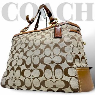 コーチ(COACH)の良品　コーチ　トートバッグ　ショルダーバッグ　シグネチャー　ターンロック レザー(トートバッグ)