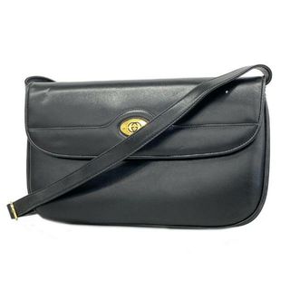 グッチ(Gucci)の【4ic2671】グッチ ショルダーバッグ/004 106 0024/レザー/ブラック/ゴールド金具 【中古】 レディース(ショルダーバッグ)