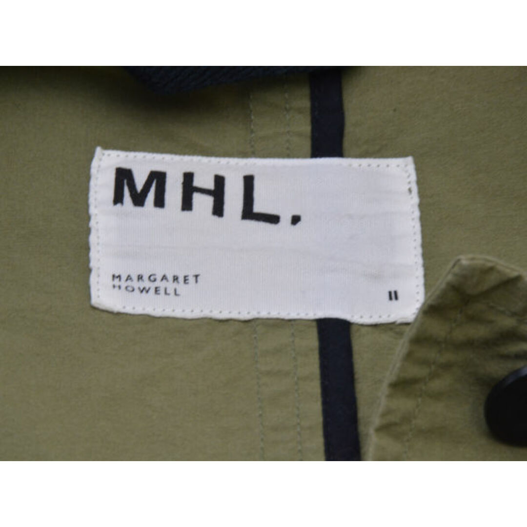 MARGARET HOWELL(マーガレットハウエル)のエムエイチエル MHL. マーガレットハウエル ステンカラーコート 2サイズ カーキ レディース e_u F-L7080 レディースのジャケット/アウター(ロングコート)の商品写真