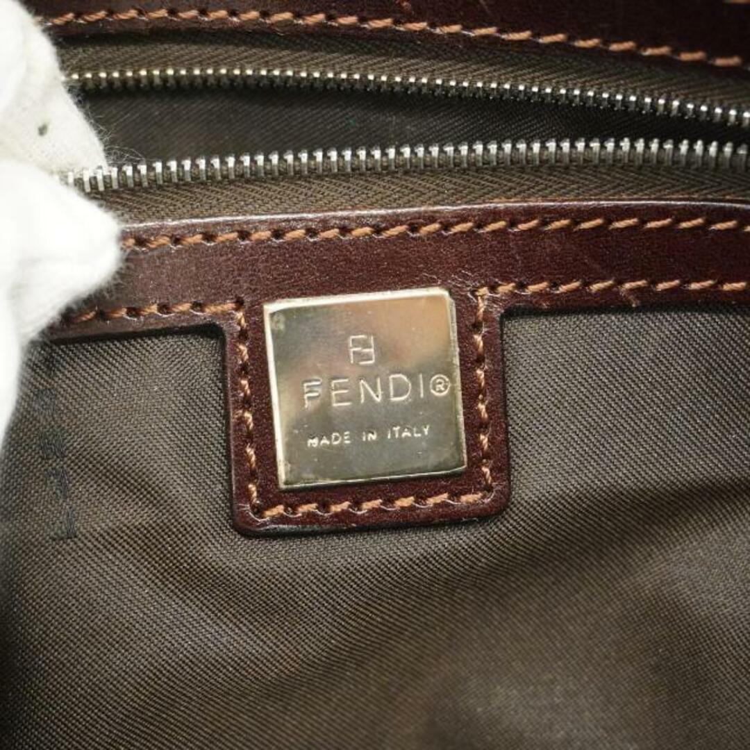 FENDI(フェンディ)の【4ic2924】フェンディ トートバッグ/ズッカ/ナイロンキャンバス/ブラウン/シルバー金具 【中古】 レディース レディースのバッグ(トートバッグ)の商品写真