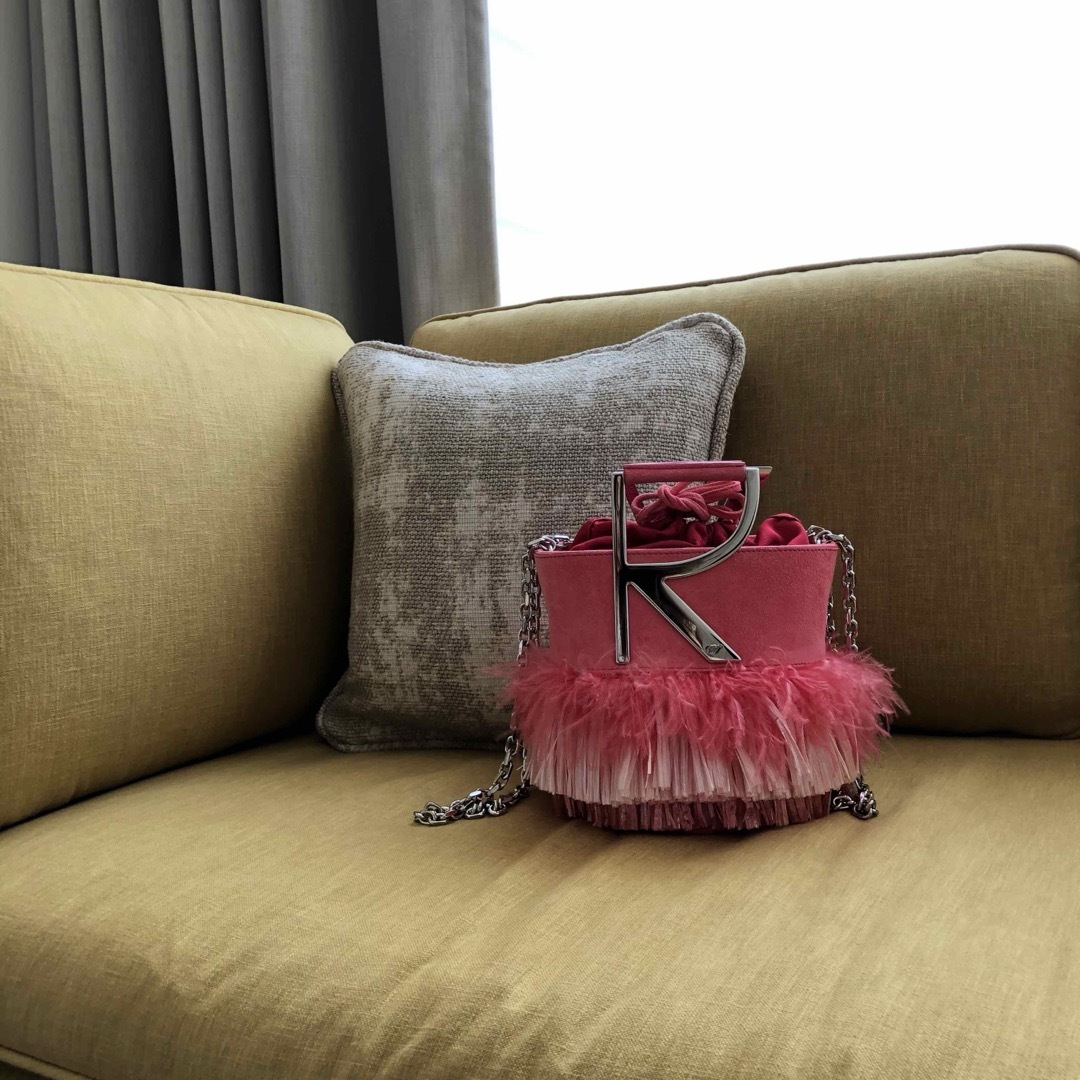 ROGER VIVIER(ロジェヴィヴィエ)の美品 rogervivier ロジェヴィヴィエ ミニバック ミニ バック ピンク レディースのバッグ(ショルダーバッグ)の商品写真