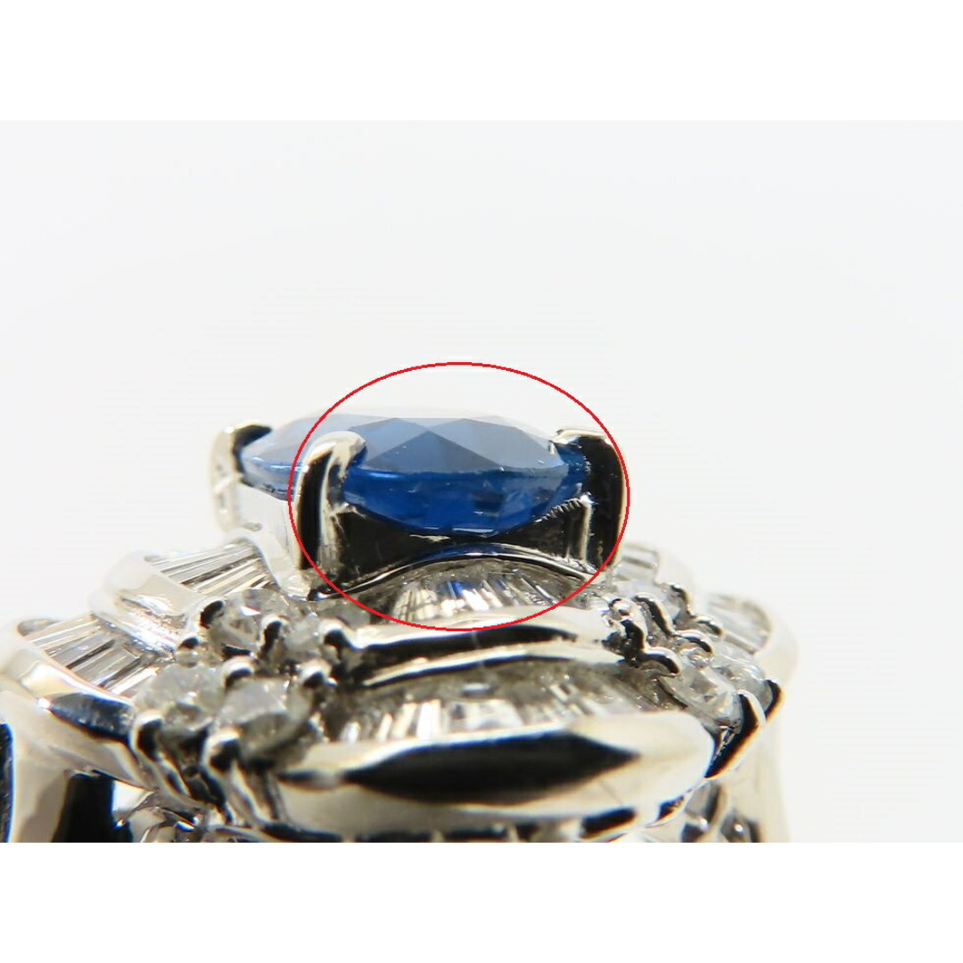 【新着】Pt900 サファイア1.42ct ダイヤモンド0.70ct リング #7【池袋店】【中古】 レディースのアクセサリー(リング(指輪))の商品写真