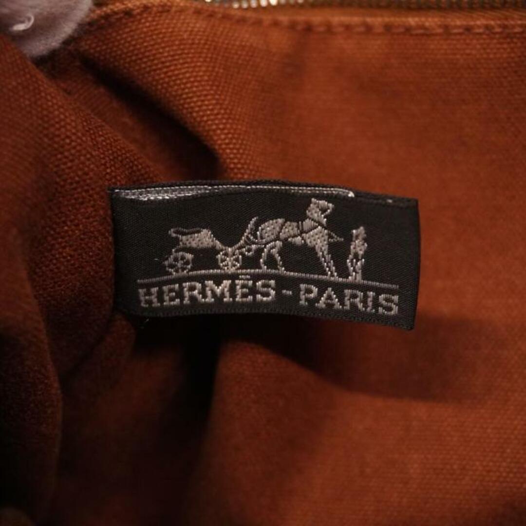 Hermes(エルメス)の★SALE 【4ic2936】エルメス トートバッグ/フールトゥPM/キャンバス/ブラウン/シルバー金具 【中古】 レディース レディースのバッグ(トートバッグ)の商品写真