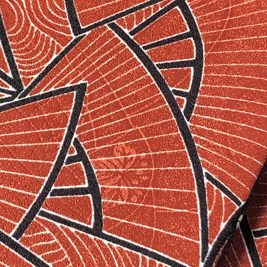 御朱印帳ケース　扇子模様　赤　トンボ(内面) ハンドメイドのファッション小物(その他)の商品写真