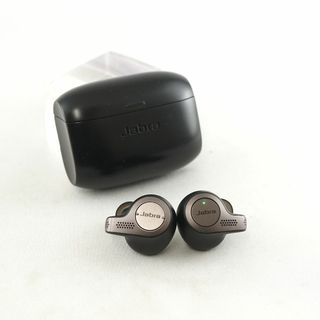 Jabra Elite65t 完全ワイヤレスイヤホン USED美品 外音取込 側音 マイク 防水 防塵 IP55 ジャブラ チタニウムブラック 完動品 V0491(ヘッドフォン/イヤフォン)