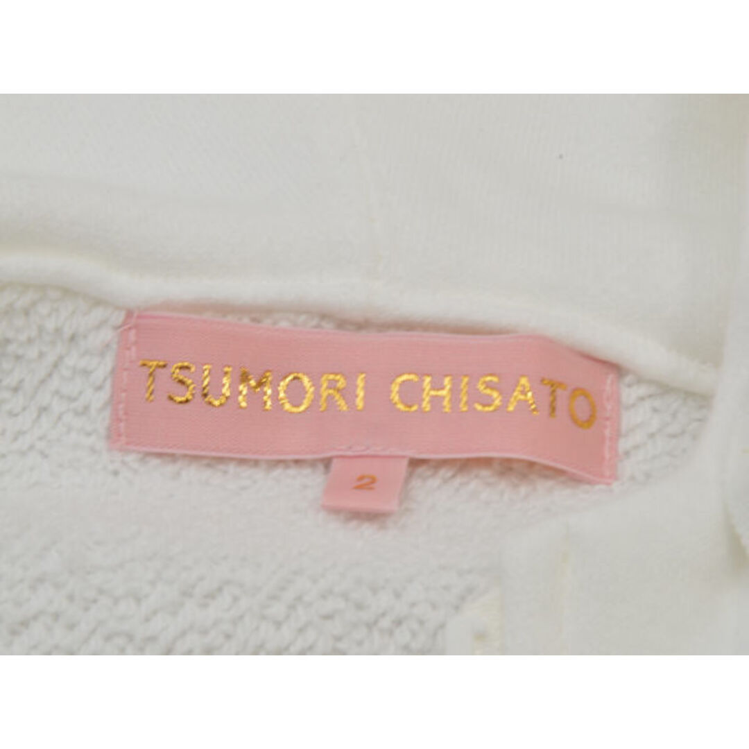 TSUMORI CHISATO(ツモリチサト)のツモリチサト TSUMORI CHISATO スウェットパーカー ジップ 2サイズ ホワイト レディース j_p ad2022 F-L7370 レディースのトップス(パーカー)の商品写真
