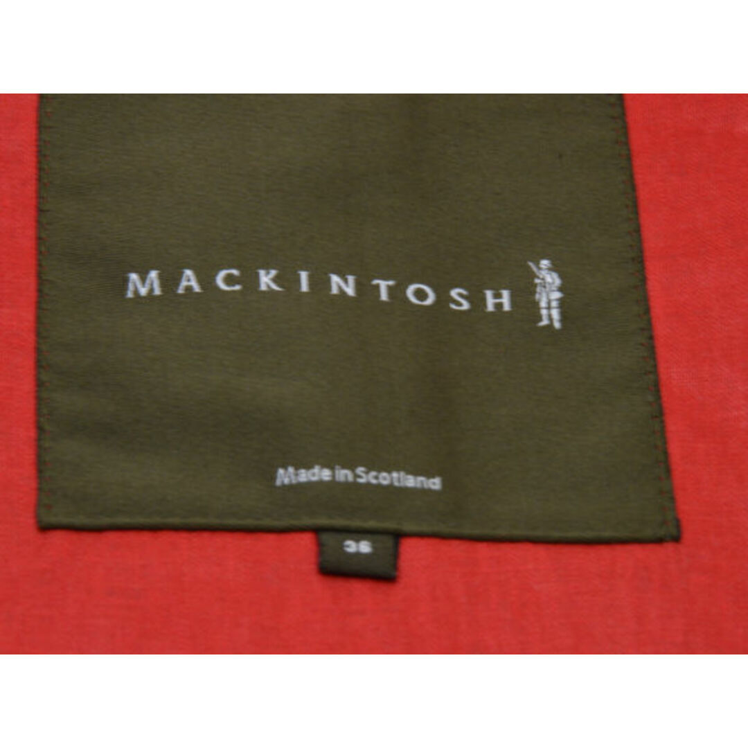 MACKINTOSH(マッキントッシュ)のマッキントッシュ MACKINTOSH リネン トレンチコート 36サイズ レッド レディース e_u F-L7406 レディースのジャケット/アウター(ロングコート)の商品写真