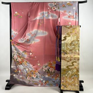 振袖 身丈170.5cm 裄丈65.5cm 正絹 美品 秀品 【中古】(着物)