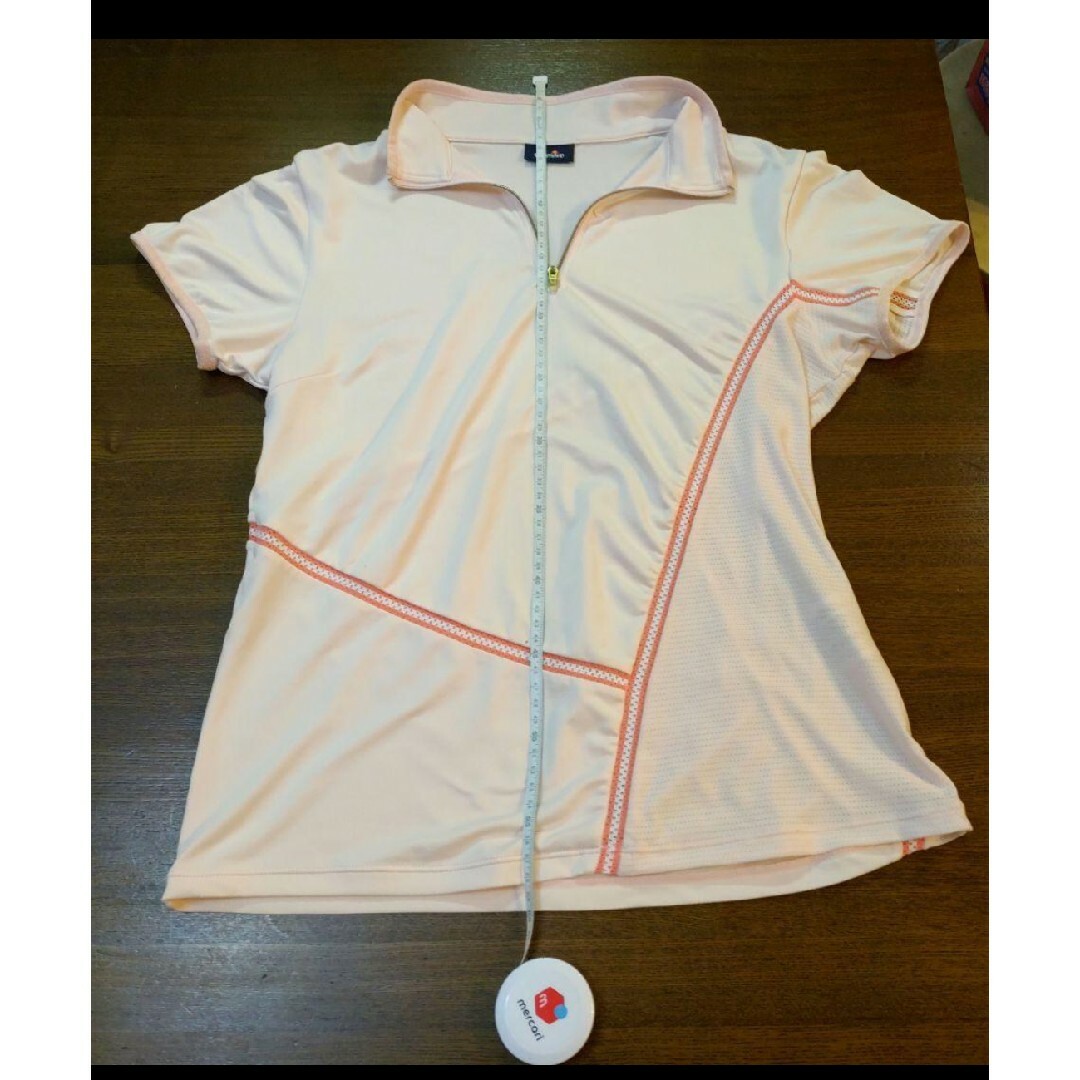 ellesse(エレッセ)のEllesse パイピングデザイン シャツ♡ファスナー付♡L（MでもOK） スポーツ/アウトドアのテニス(ウェア)の商品写真