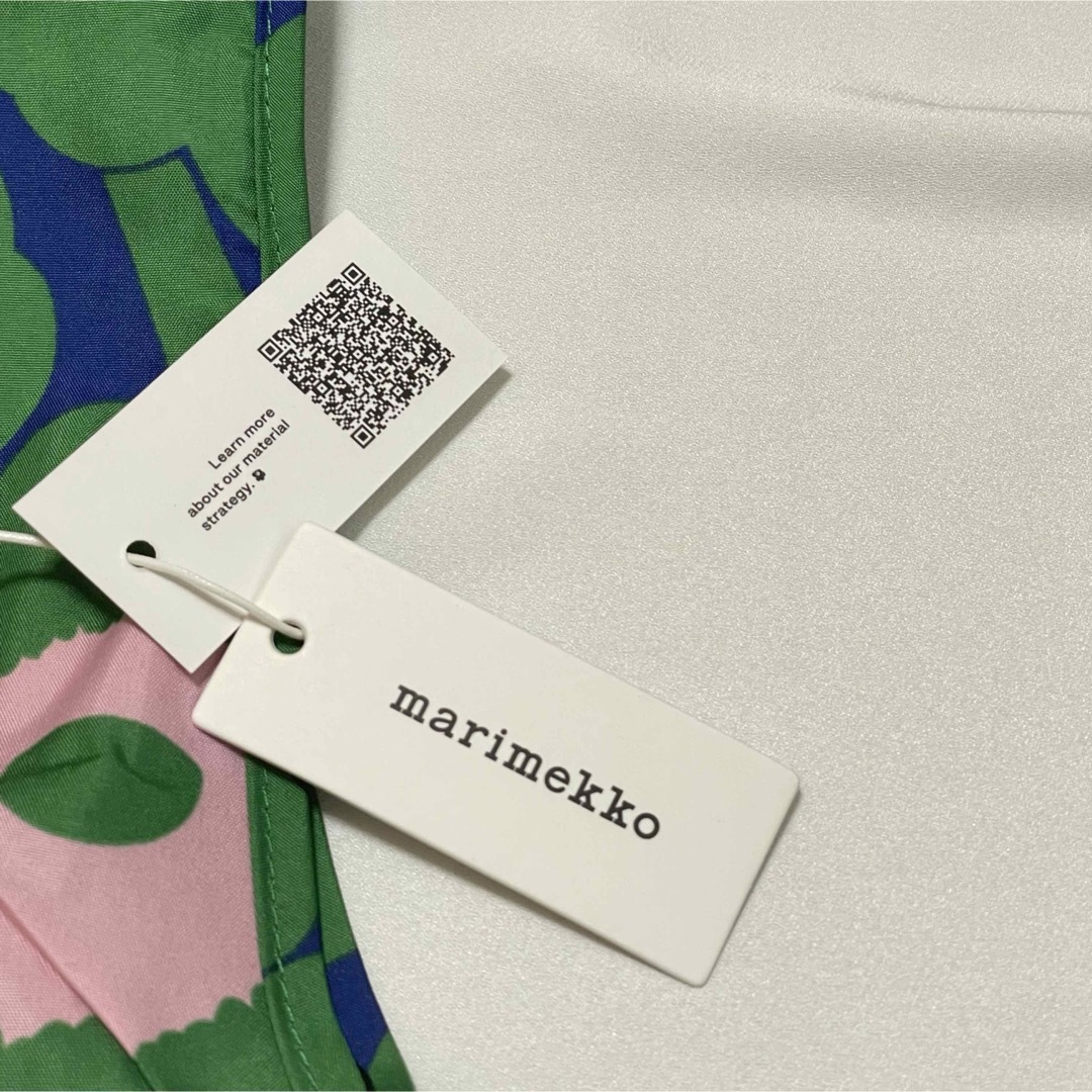 marimekko(マリメッコ)の☆marimekko☆マリメッコ Unikko スマートバッグ☆グリーン×ブルー レディースのバッグ(エコバッグ)の商品写真