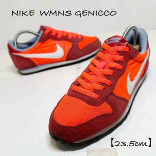 ナイキ(NIKE)のNIKE★Genicco/ジニコ/ジェニコ★644451-★オレンジ★23.5ん(スニーカー)