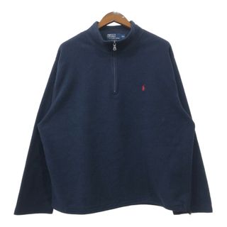 ポロラルフローレン(POLO RALPH LAUREN)のPolo by Ralph Lauren ポロ ラルフローレン ハーフジップ フリースジャケット 大きいサイズ ワンポイント (メンズ 2XL) 中古 古着 Q6723(その他)