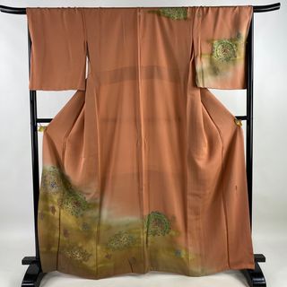 訪問着 身丈166cm 裄丈68cm 正絹 逸品 【中古】(着物)