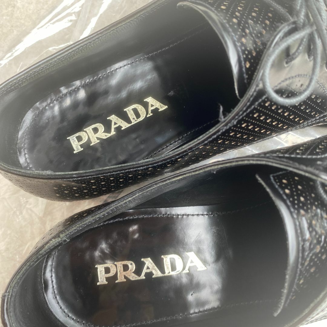 PRADA(プラダ)のPRADA 靴 レースアップシューズ 牛革 メンズ 8 27cm メンズの靴/シューズ(ドレス/ビジネス)の商品写真