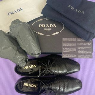 プラダ(PRADA)のPRADA 靴 レースアップシューズ 牛革 メンズ 8 27cm(ドレス/ビジネス)