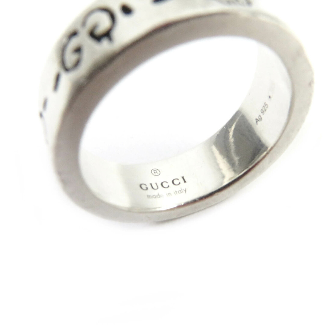 Gucci(グッチ)の良品□GUCCI グッチ ゴースト AG925 GGロゴ ドクロ リング・指輪 アクセサリー シルバー 13号 イタリア製 重量6.6g メンズ レディース メンズのアクセサリー(リング(指輪))の商品写真