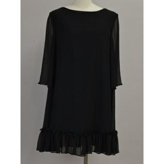 FOXEY - アディアム ADEAM フォクシー ワンピース/ドレス LONG SLEEVE PLISSE DRESS 0サイズ ブラック レディース j_p F-L7562