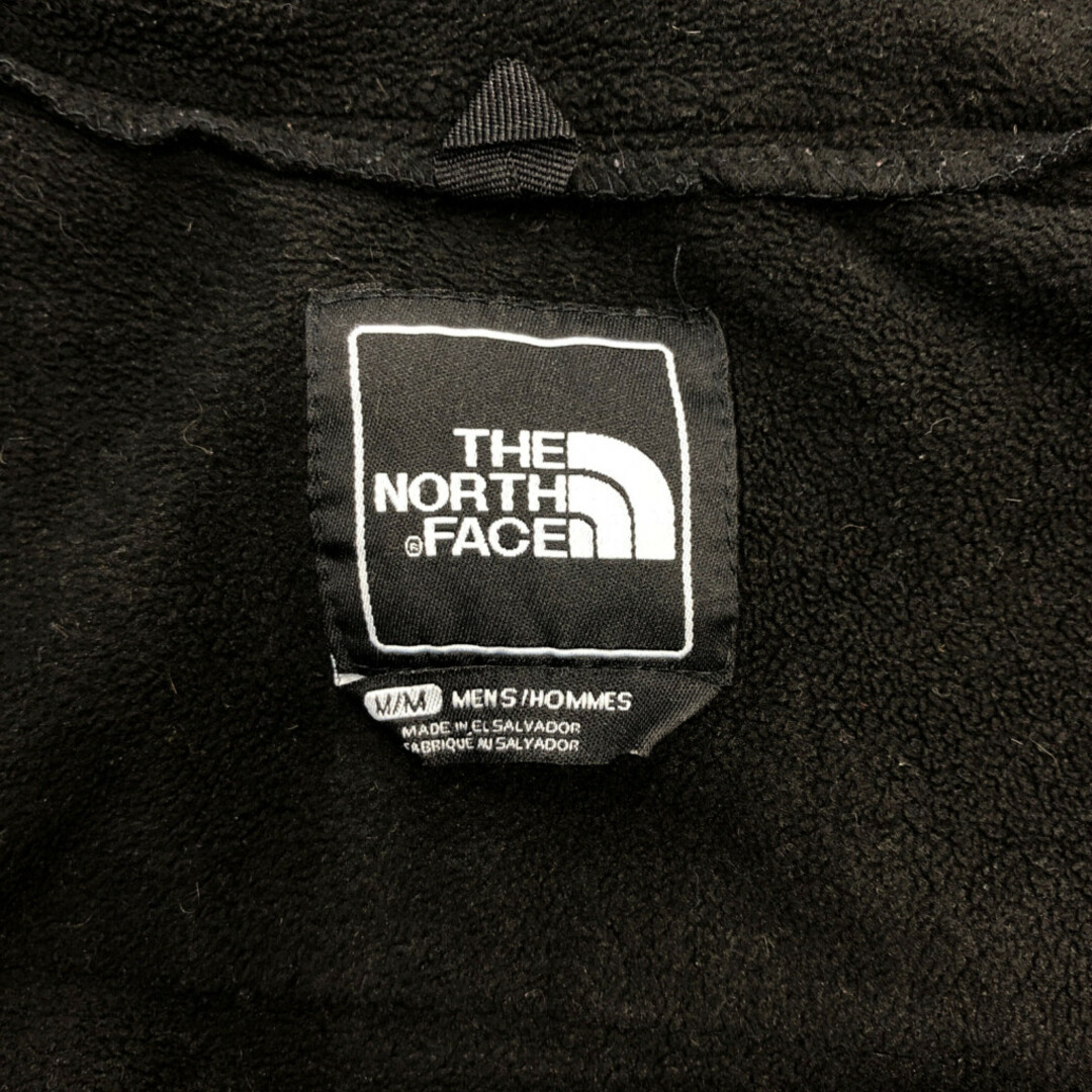 THE NORTH FACE(ザノースフェイス)のTHE NORTH FACE ノースフェイス Denali デナリ フリースジャケット アウトドア ワンポイント ブラック (メンズ M) 中古 古着 Q6726 メンズのジャケット/アウター(その他)の商品写真