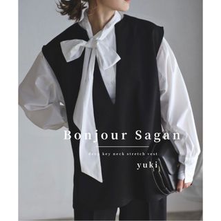 BONJOUR SAGAN - 【新品】Bonjour Sagan ディープキーネックストレッチベスト