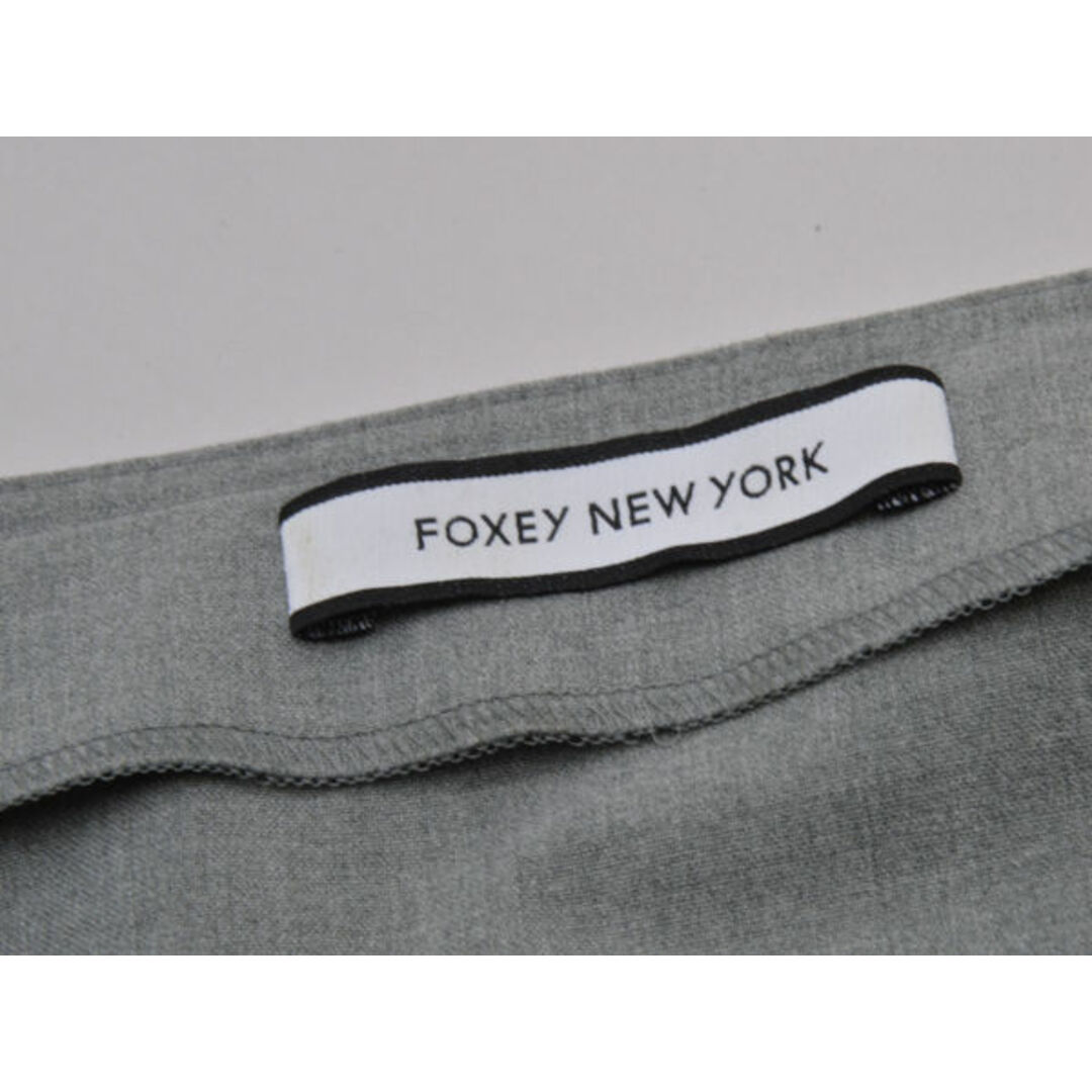 FOXEY(フォクシー)のフォクシー FOXEY NEW YORK ジャケット Decollete Jacket 38サイズ グレー レディース j_p F-L7580 レディースのジャケット/アウター(ロングコート)の商品写真