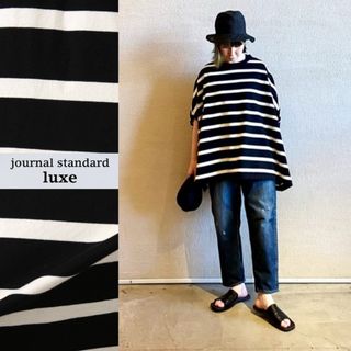 ジャーナルスタンダード(JOURNAL STANDARD)のjournal standard luxe オーガニックコットンボーダーポンチョ(Tシャツ/カットソー(半袖/袖なし))