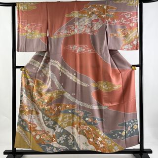 訪問着 身丈156cm 裄丈62.5cm 正絹 美品 逸品 【中古】(着物)