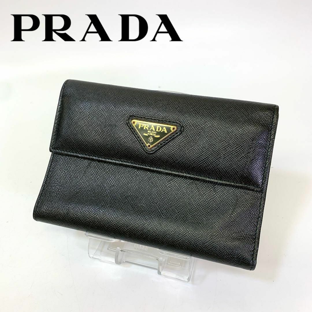 PRADA(プラダ)の3276 美品　PRADA プラダ　財布　折り畳み財布　二つ折り 多機能 レディースのファッション小物(財布)の商品写真
