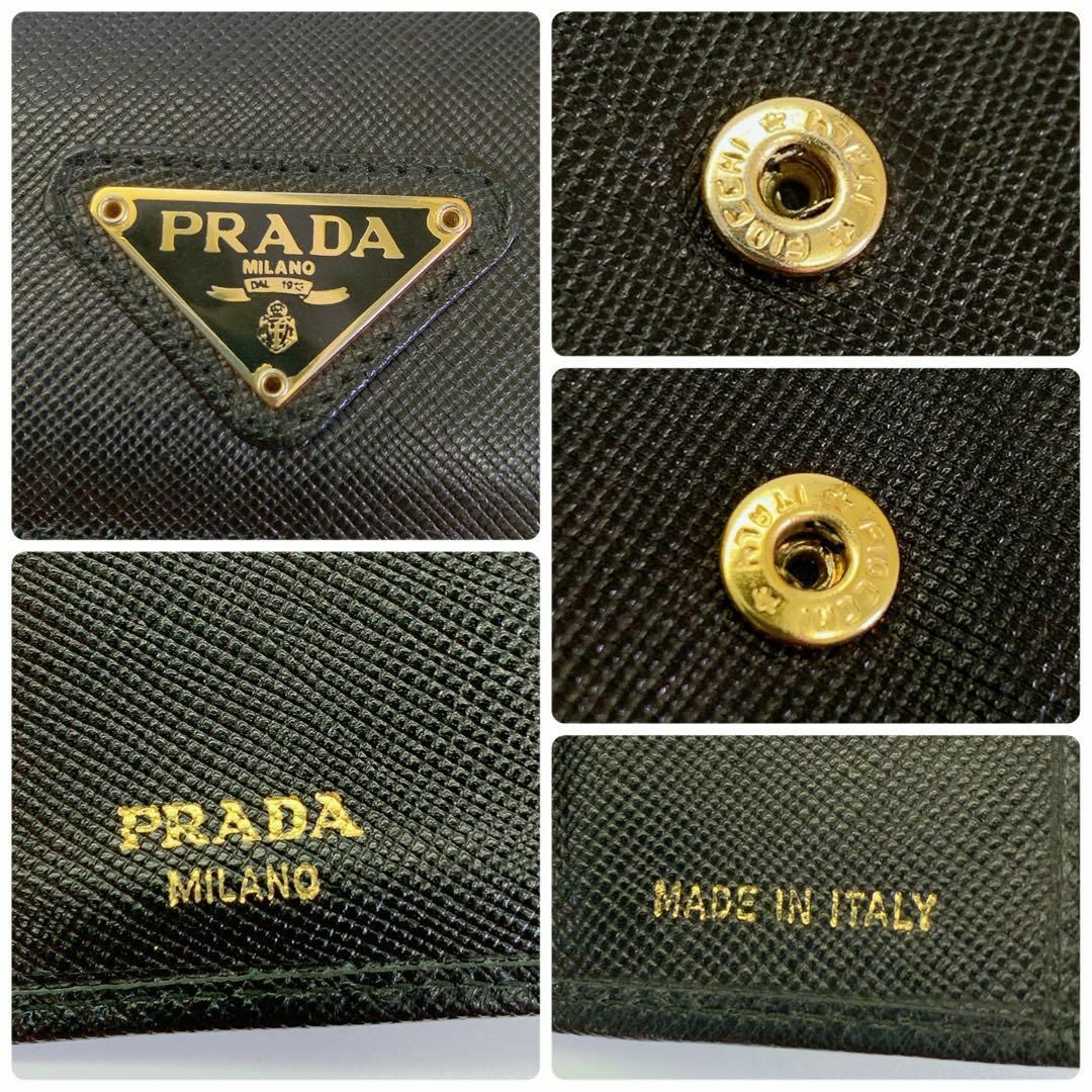 PRADA(プラダ)の3276 美品　PRADA プラダ　財布　折り畳み財布　二つ折り 多機能 レディースのファッション小物(財布)の商品写真