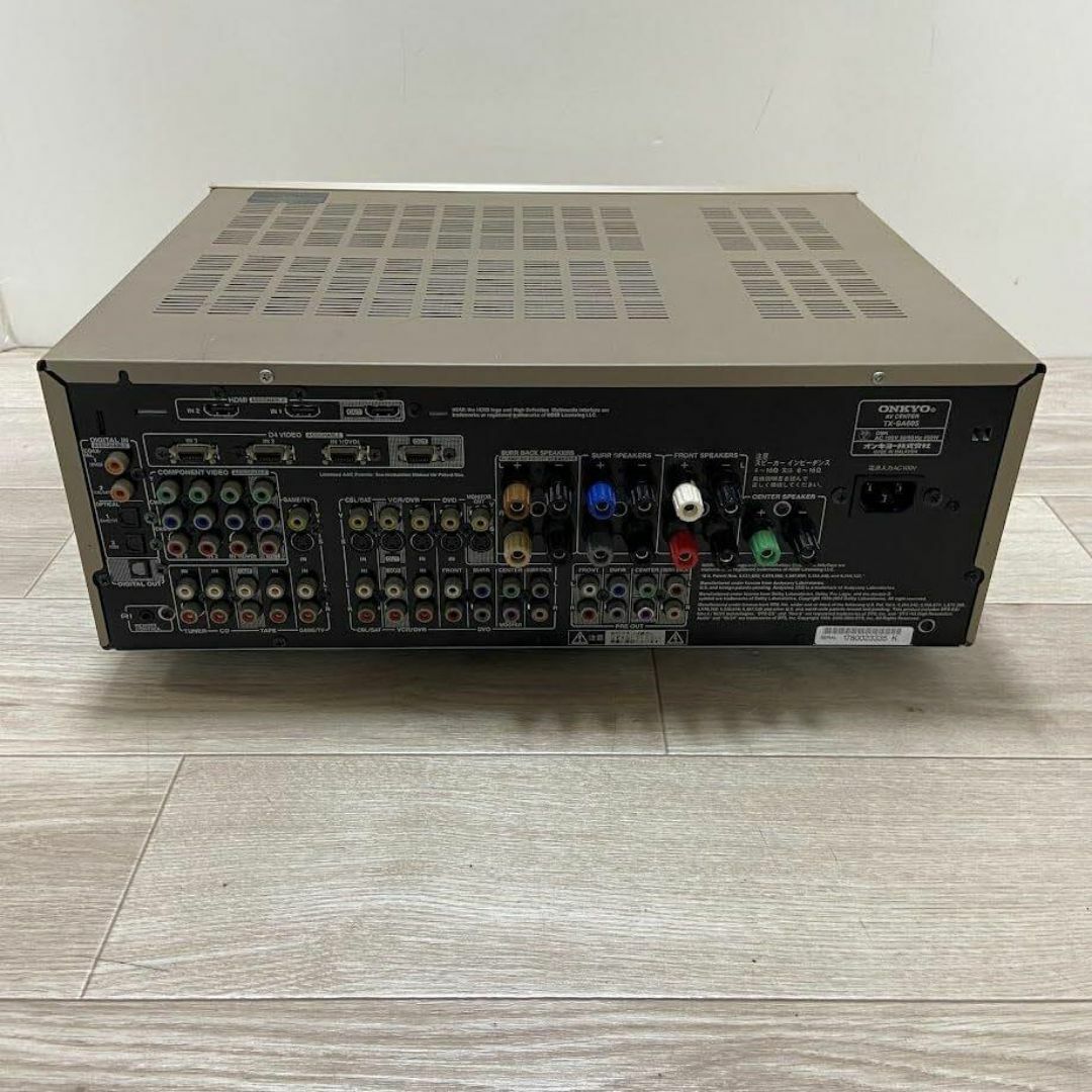 AVセンター TX-SA605(N) ONKYO  185W×7ch ゴールド スマホ/家電/カメラのオーディオ機器(アンプ)の商品写真