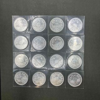 ①御在位60周年記念10000円銀貨 パックあり 16枚(貨幣)