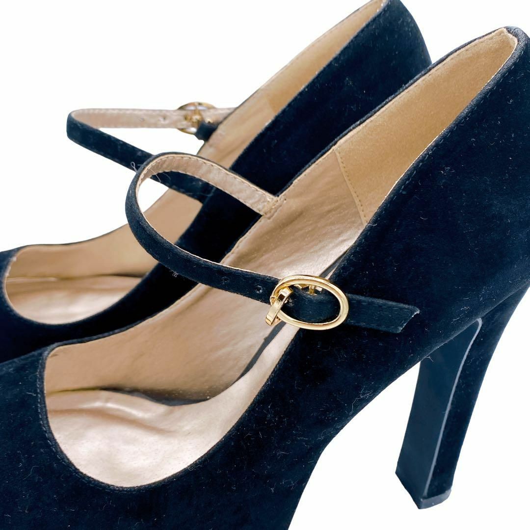 MIIA(ミーア)のミーア　MIIA ハイヒール　パンプス　ブラック　黒　キャバ　パーティー　ハート レディースの靴/シューズ(ハイヒール/パンプス)の商品写真