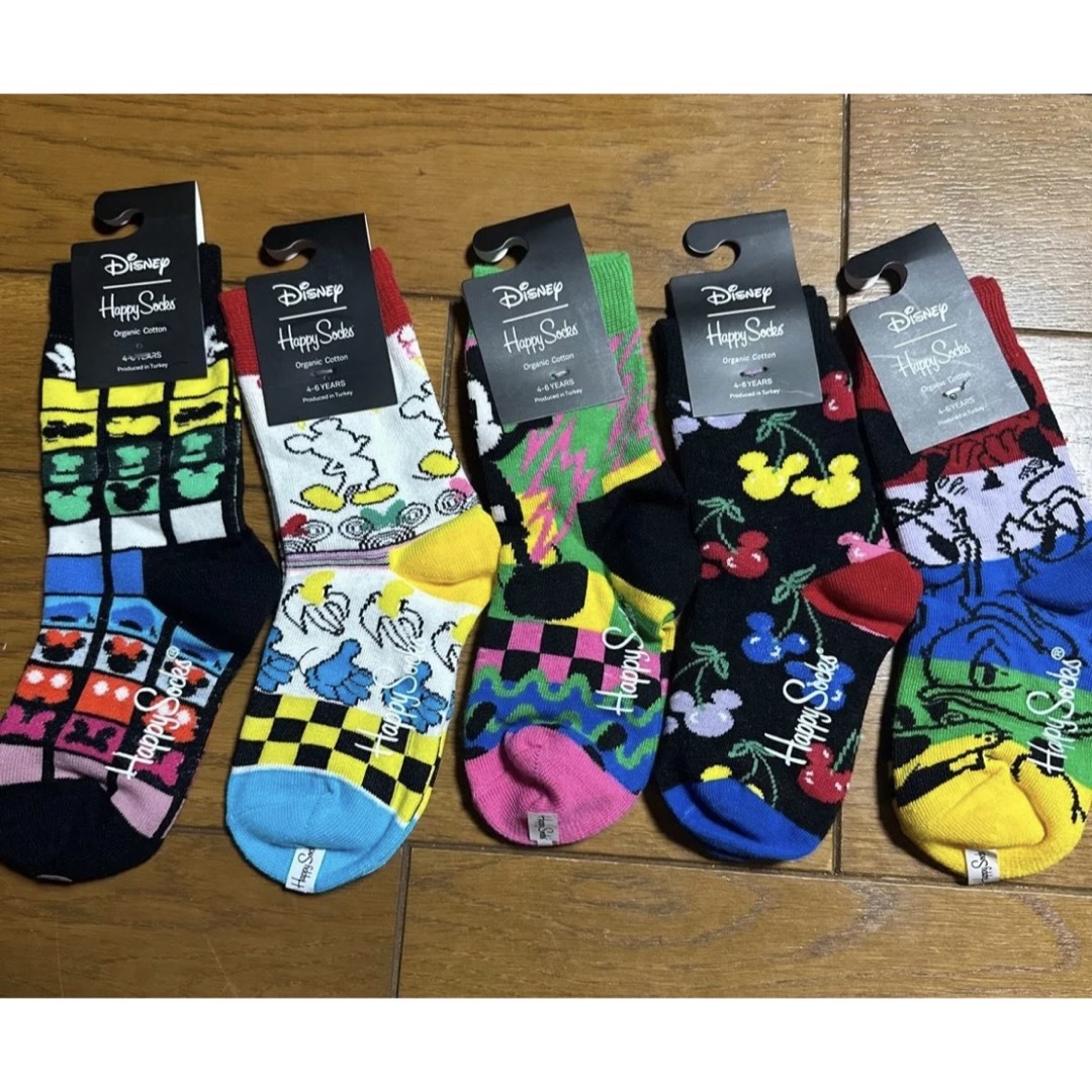 靴下　Happy Socks 新品 16～18cm 5足セット キッズ/ベビー/マタニティのこども用ファッション小物(靴下/タイツ)の商品写真