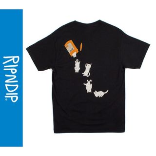 リップンディップ(RIPNDIP)のRIPNDIP Tシャツ XL NERMAL PILLS TEE半袖 ブラック(Tシャツ/カットソー(半袖/袖なし))