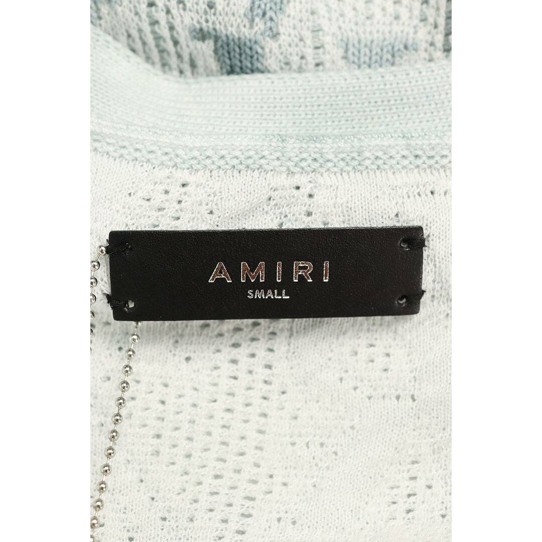 AMIRI(アミリ)のアミリ  24SS  AMKNCD1001 グラデーションロゴ総柄カーディガン メンズ S メンズのトップス(カーディガン)の商品写真