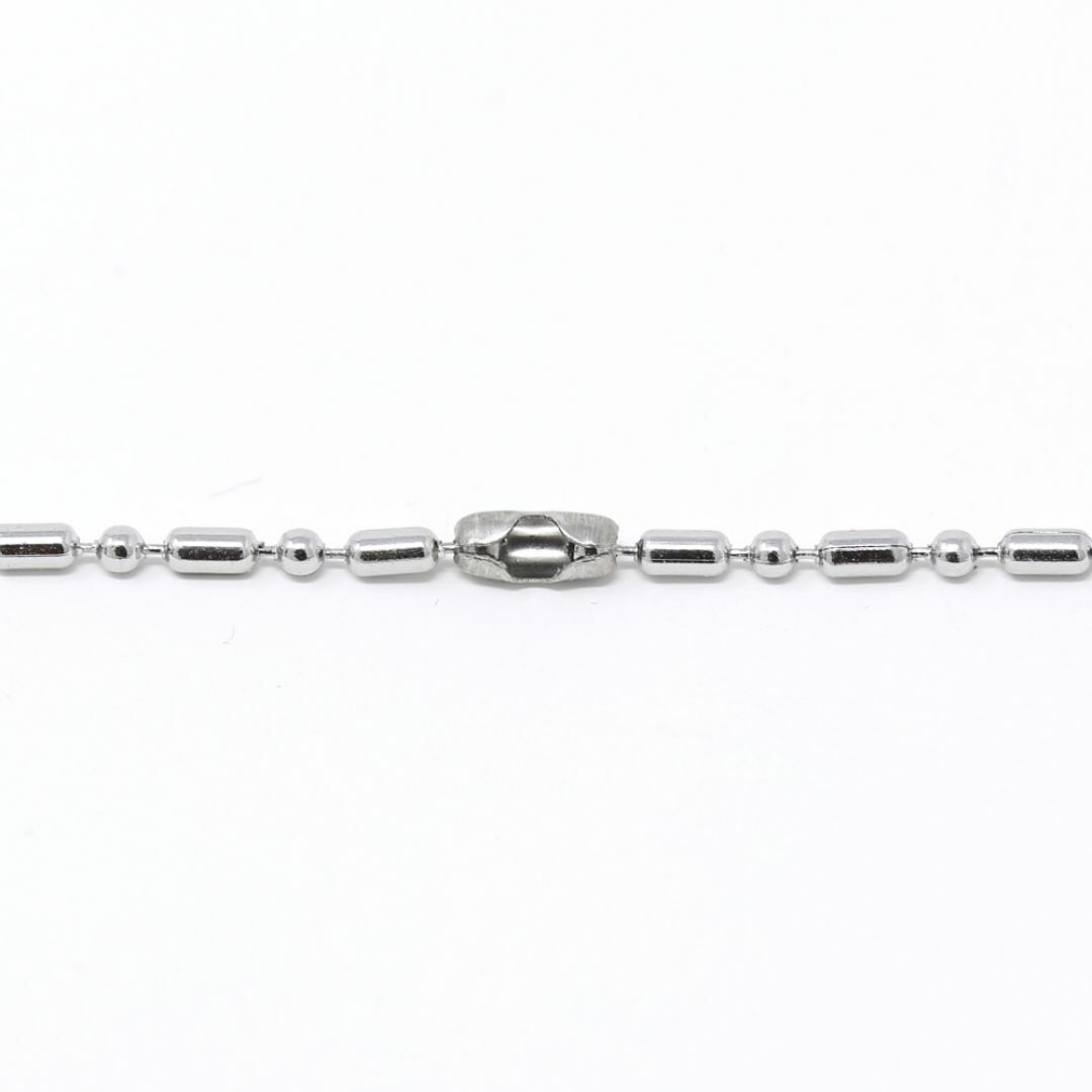 サージカルステンレス製 変形ボールチェーンネックレス(幅3.0mm) ※長さ自由 メンズのアクセサリー(ネックレス)の商品写真