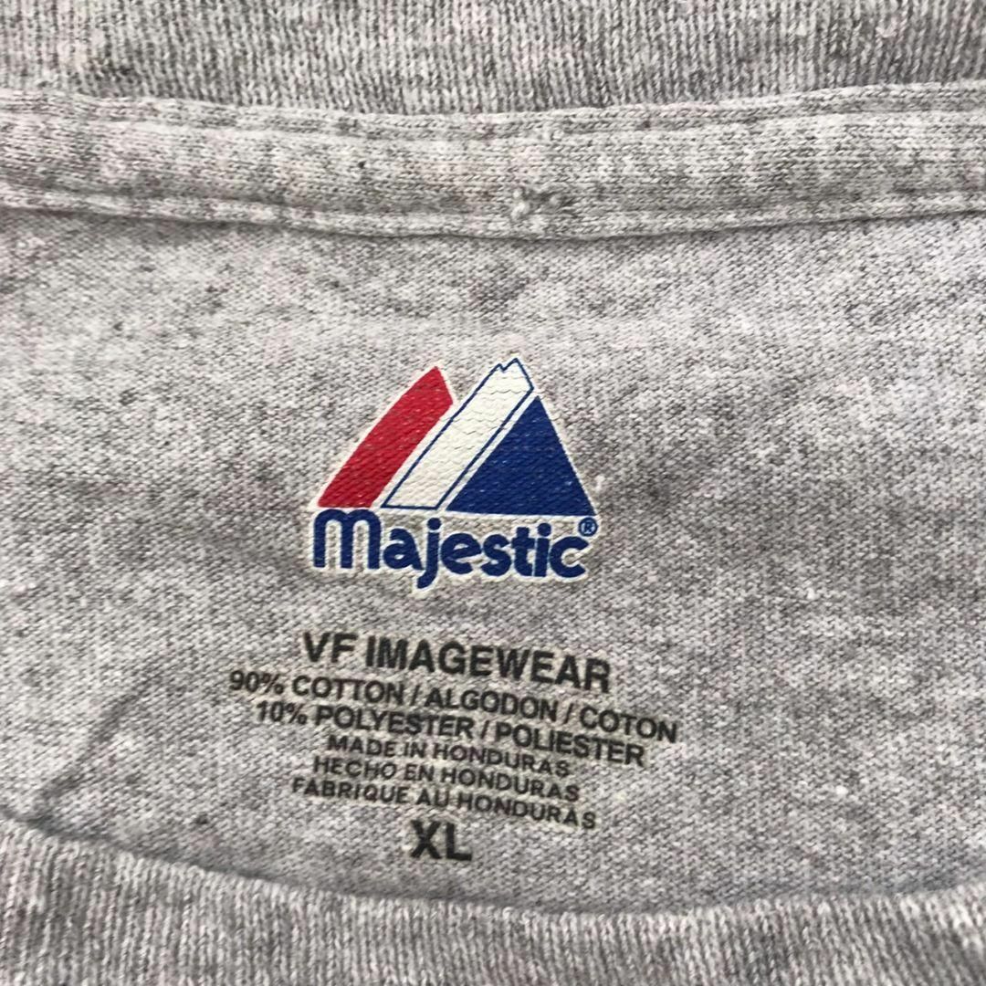 Majestic(マジェスティック)の【k4002】USA古着MLBワールドシリーズ2007年プリント半袖TシャツXL メンズのトップス(Tシャツ/カットソー(半袖/袖なし))の商品写真