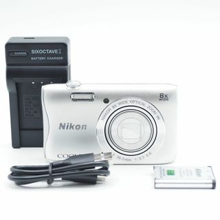 ★極上品★ Nikon COOLPIX S3700 シルバー S3700SL(コンパクトデジタルカメラ)