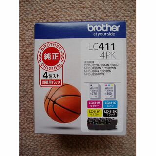 ブラザー(brother)の【純正品】brother インクカートリッジ LC411-4PK(PC周辺機器)