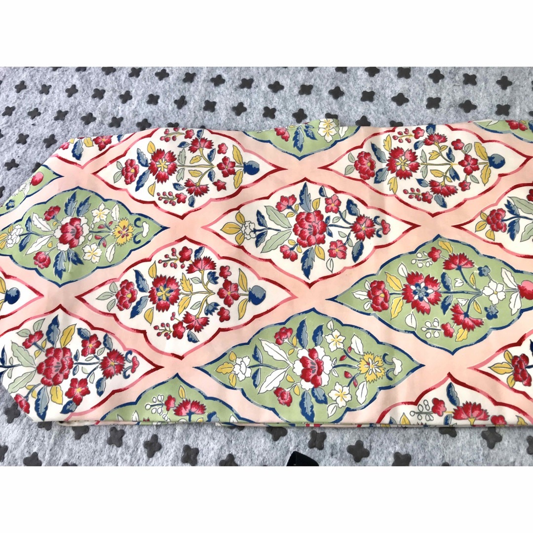 名古屋帯　花　サーモンピンク レディースの水着/浴衣(帯)の商品写真
