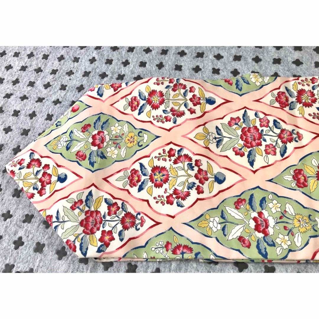 名古屋帯　花　サーモンピンク レディースの水着/浴衣(帯)の商品写真