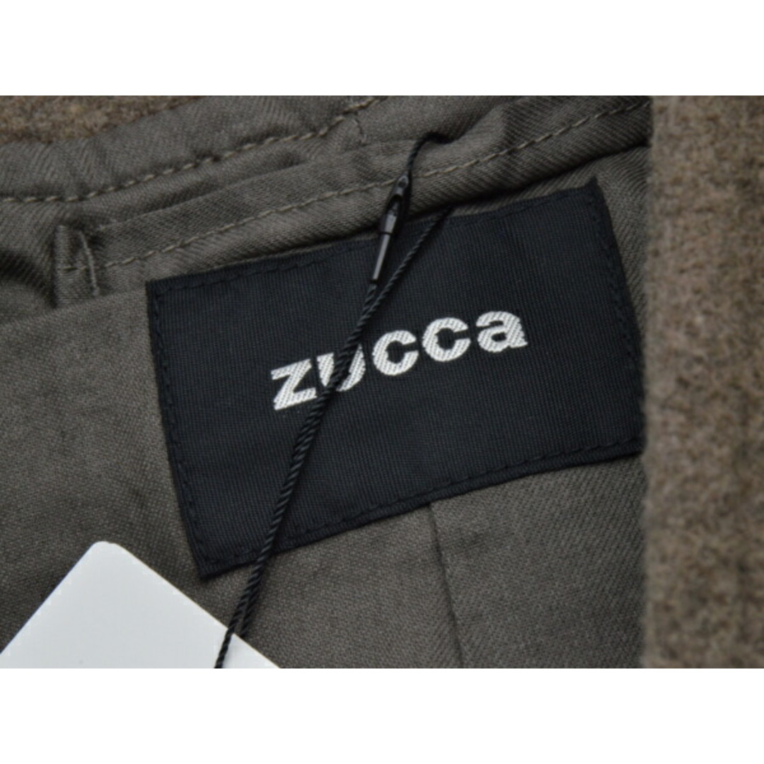 ZUCCa(ズッカ)のズッカ ZUCCa ウールロングコート フード ダブルジップ スナップボタン Sサイズ ブラウン レディース j_p F-L7768 レディースのジャケット/アウター(ロングコート)の商品写真